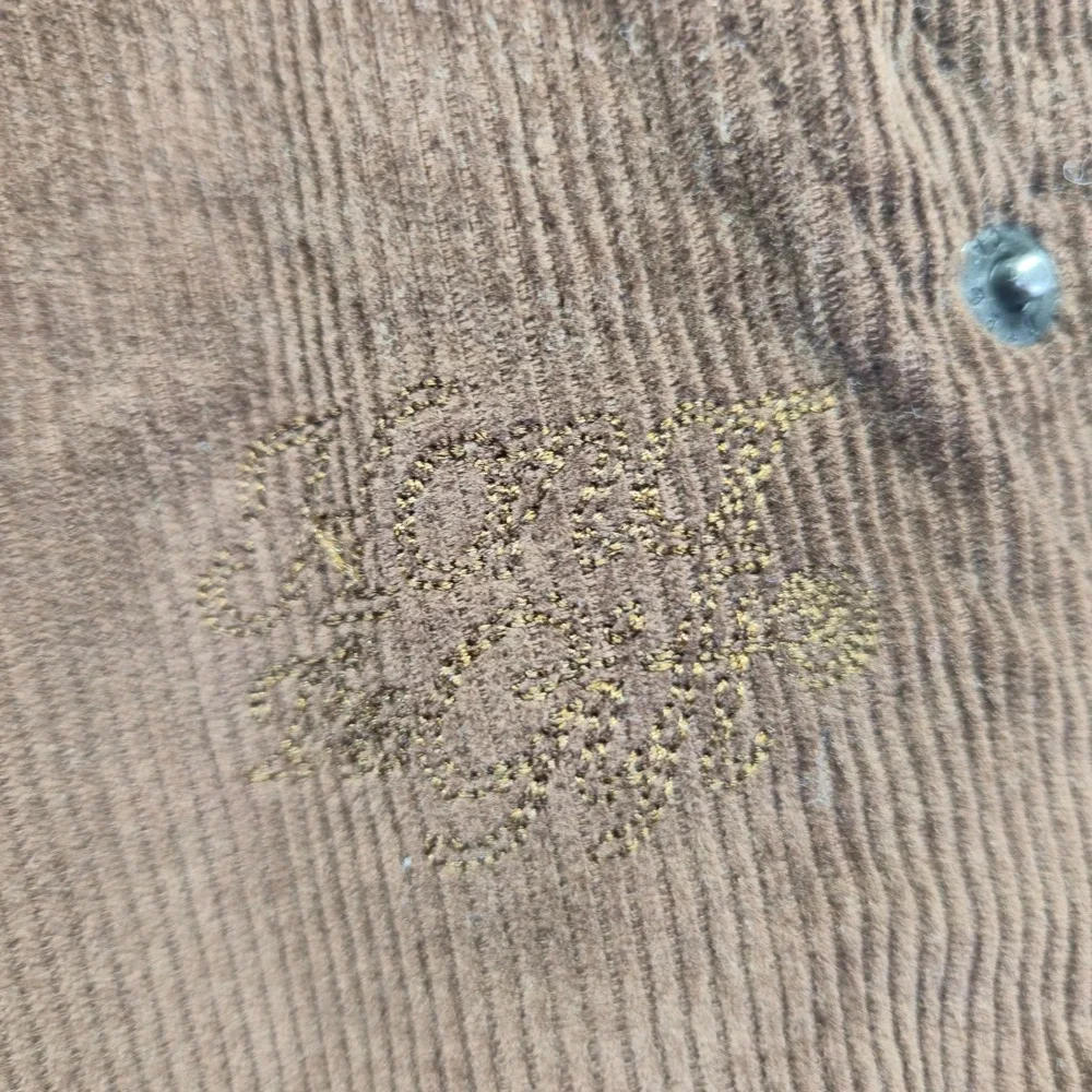 HONOR THE GIFT Boys Brown Corduroy Pants Size 7-8‎ Embroidered Preppy Kidcore